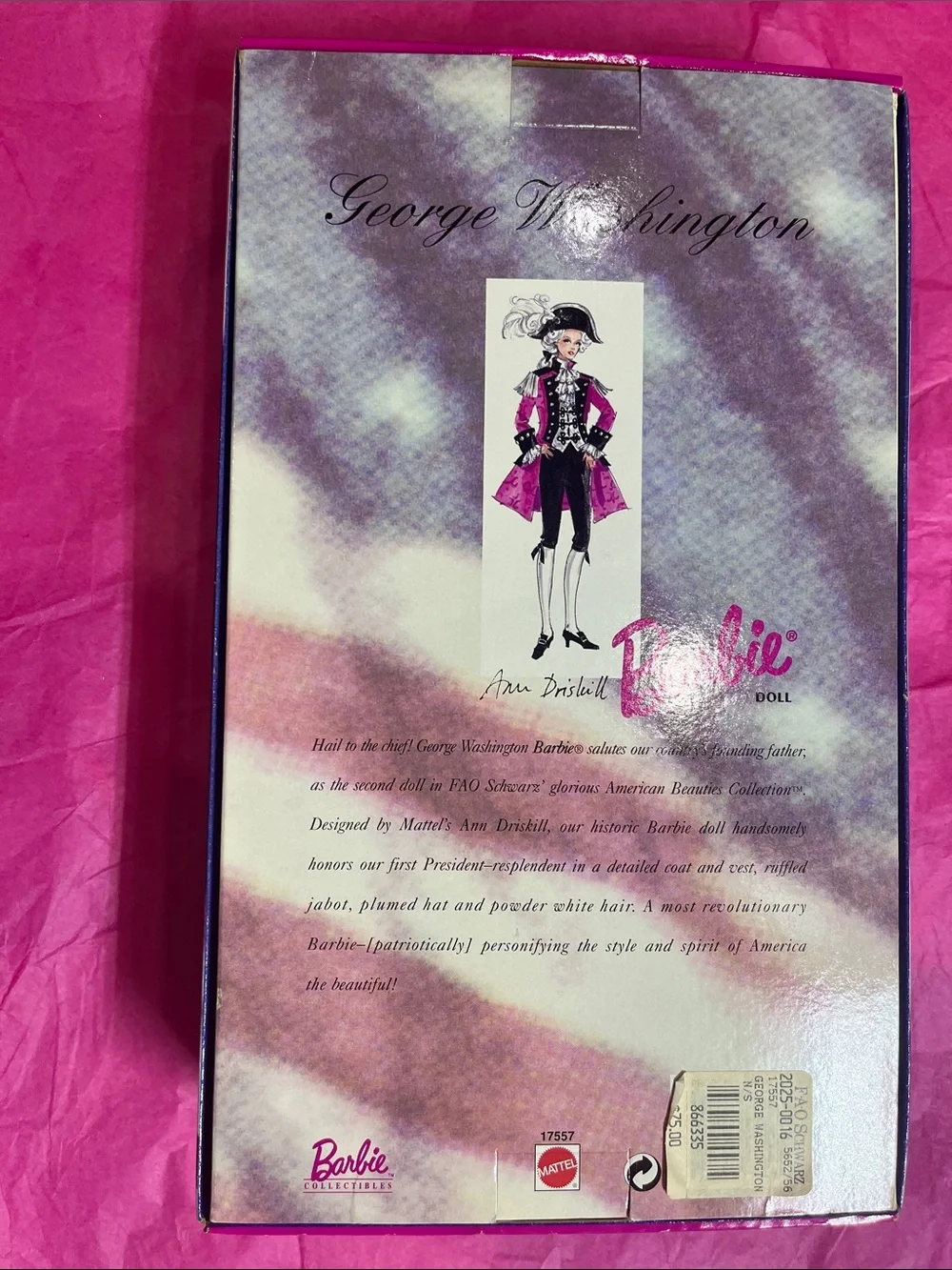 1996 Barbie Limited Edition George Doll for FAO Schwarz NRFB